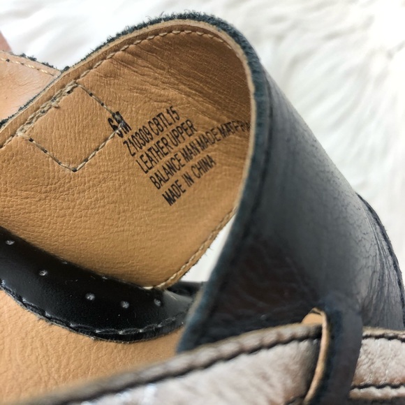 Boc leather sandals black gray size 6 - Picture 6 of 10